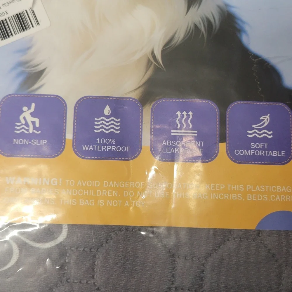 WanpeeGoo 4 Pack Washable Pet Pads 18x24 Reusable Waterproof Training Mat H732